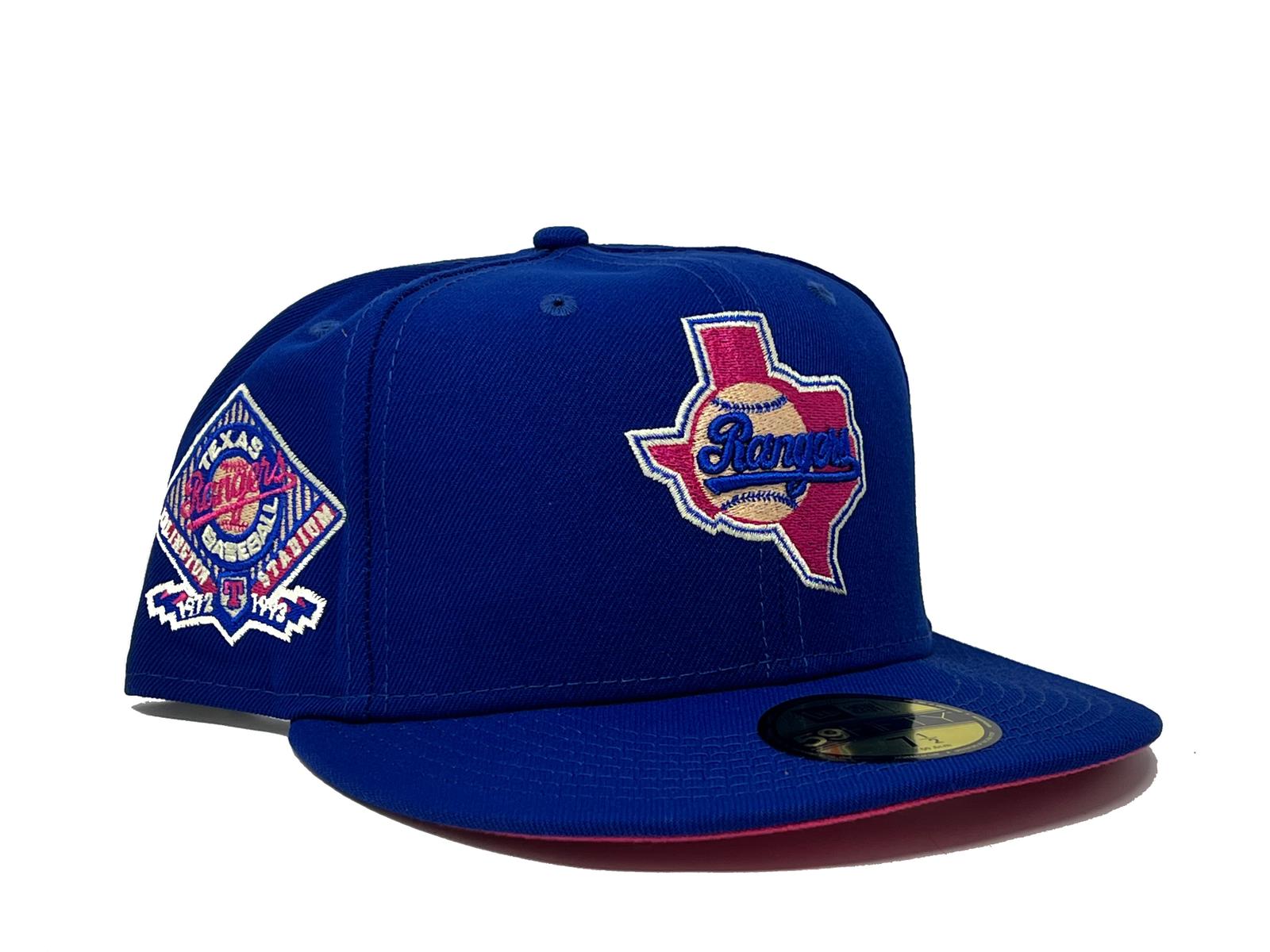 NEW ERA 59FIFTY MLB TEXAS RANGERS ARLINGTON STADIUM TWO TONE / CHROME – FAM