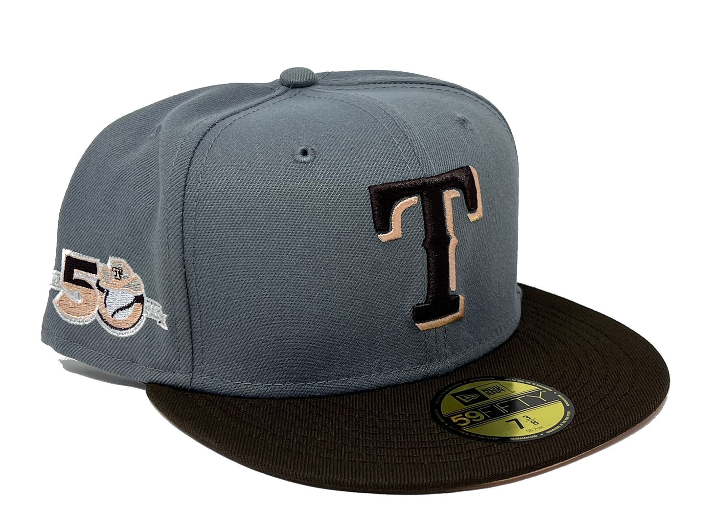 TEXAS RANGERS 50TH ANNIVERSARY "NEUTRAL & VERSATILE" COLLECTION NEW ERA FITTED HAT