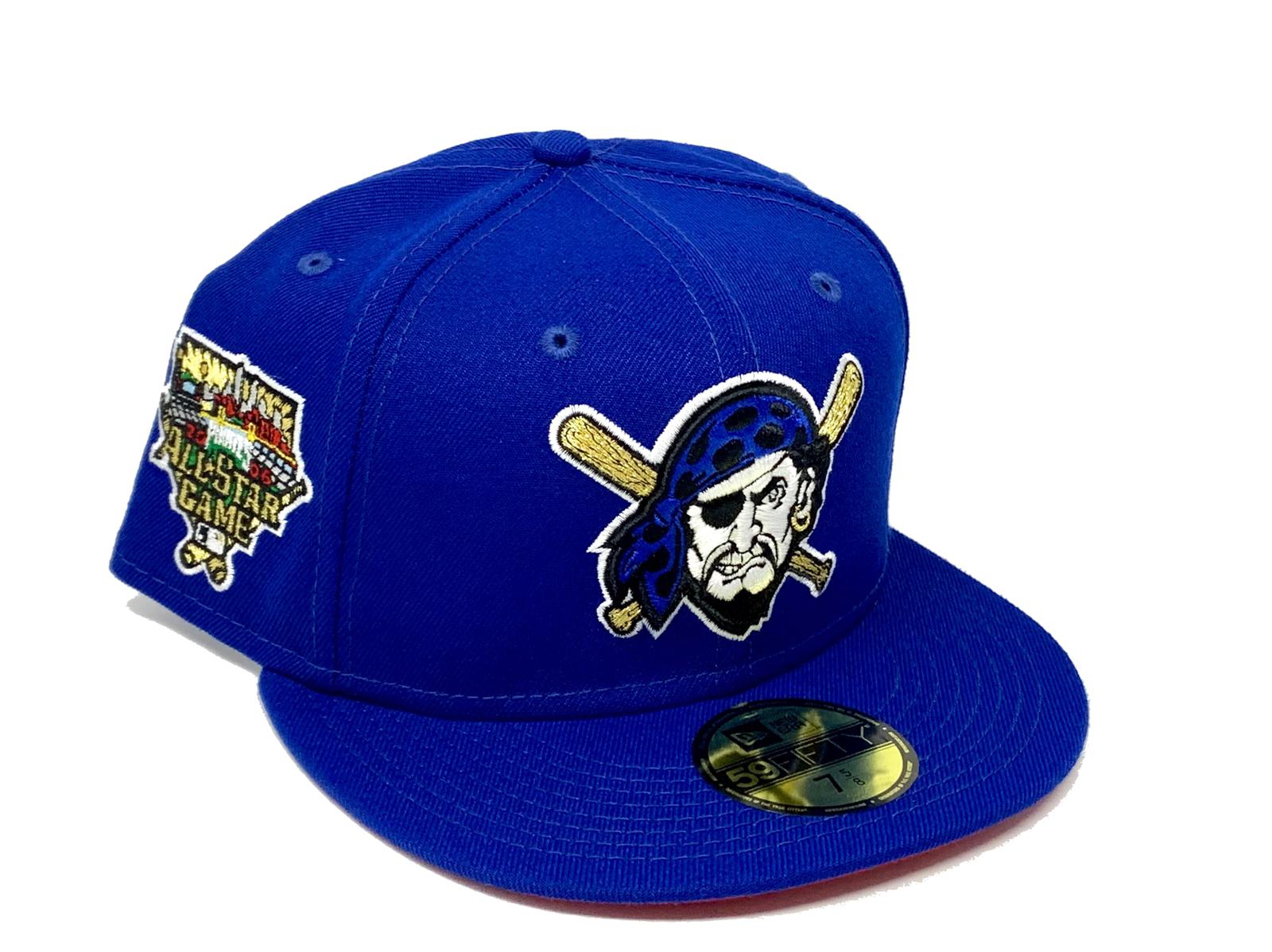 Pittsburgh Pirates 2006 All Star Game 59FIFTY New Era Fitted Hat (Glow in The Dark H Red Maroon Blush Sky Under BRIM) 7 1/8