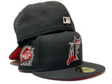 FLORIDA MARLIN 1993 INAUGURAL SEASON  BLACK RED BRIM NEW ERA FITTED HAT