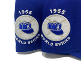 BROOKLYN DODGERS 1955 WORLD SERIES ROYAL GRAY BRIM NEW ERA FITTED HAT