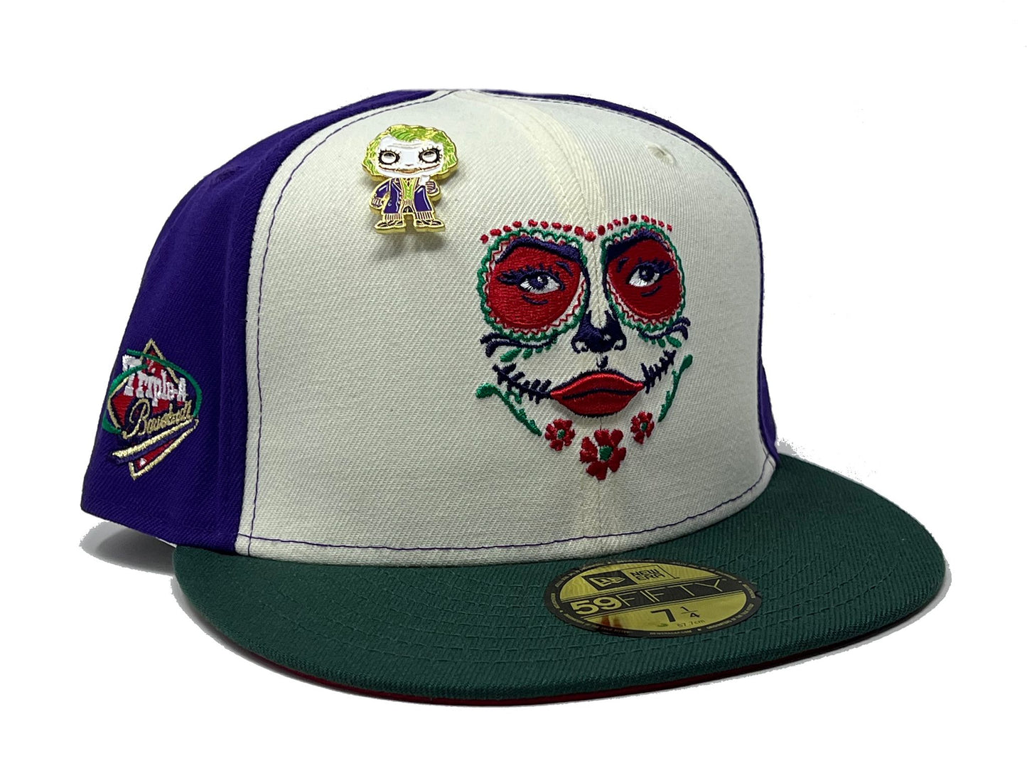 LOS ANGELES LLORONAS TRIPLE A LEAGUE "VILLAIN PACK" RED BRIM NEW ERA FITTED HAT