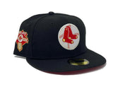 BOSTON RED SOX 1967  WORLD SERIES BLACK RED BRIM NEW ERA FITTED HAT