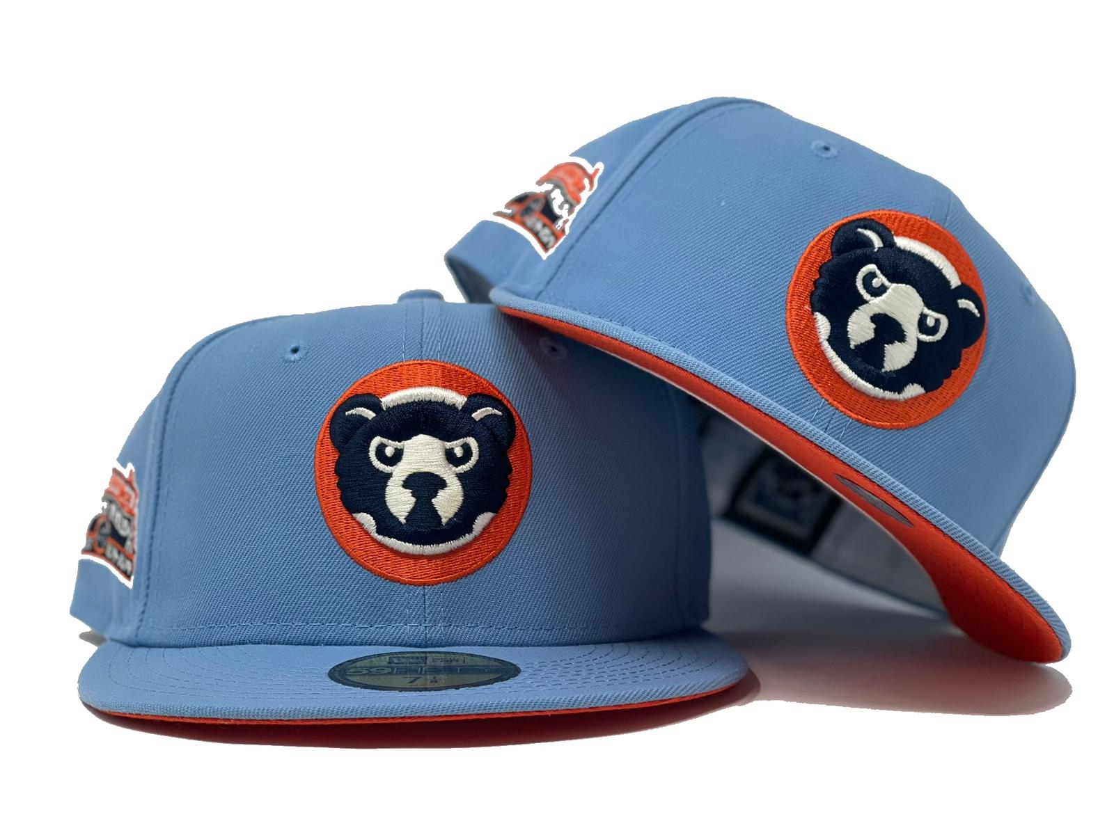Sky Blue Chicago Cubs New Era Custom 59Fifty Fitted Hat – Sports