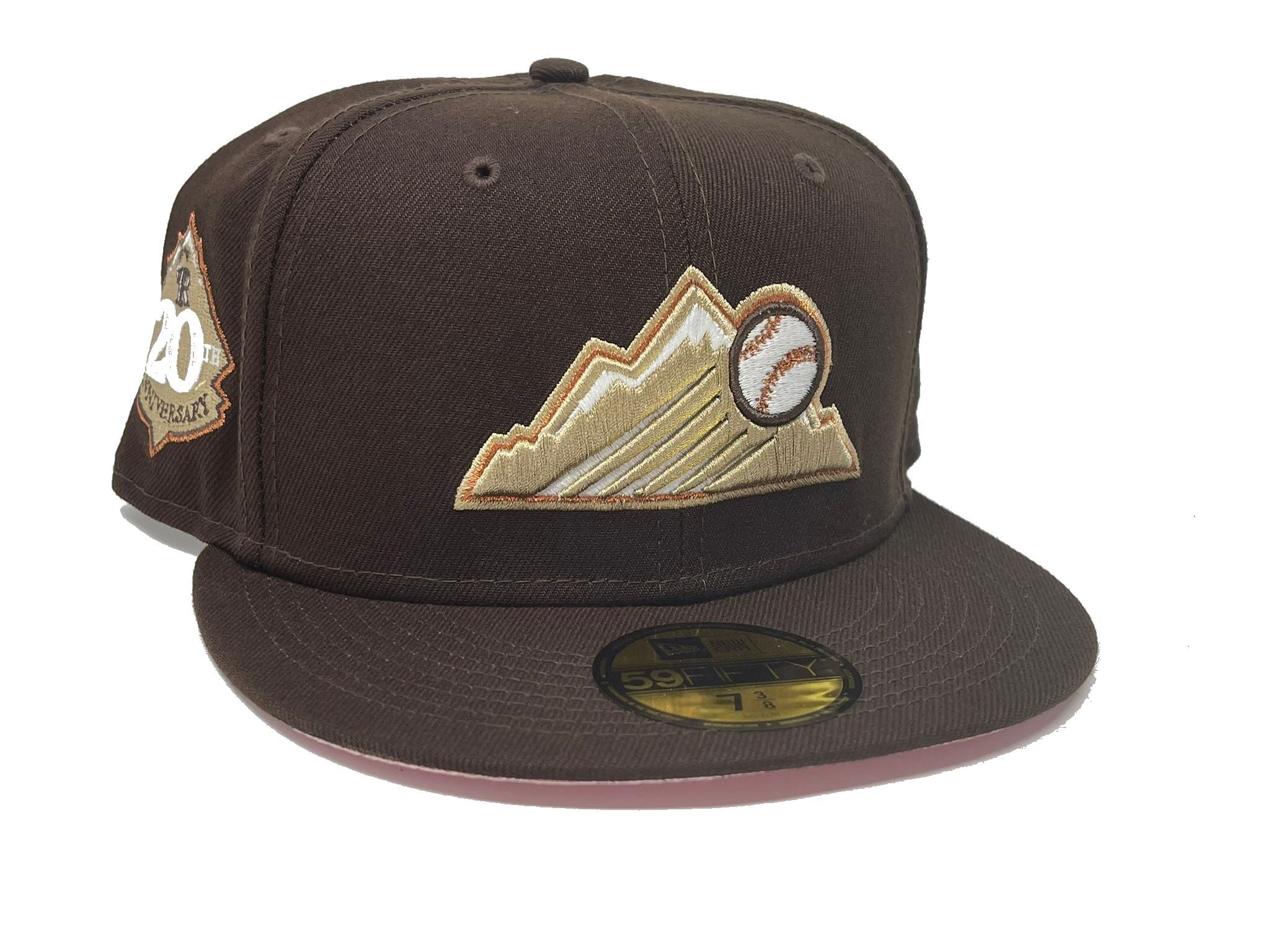 COLORADO ROCKIES 20TH ANNIVERSARY OFF WHITE CROWN DEEP BROWN VISOR PIN –  Sports World 165