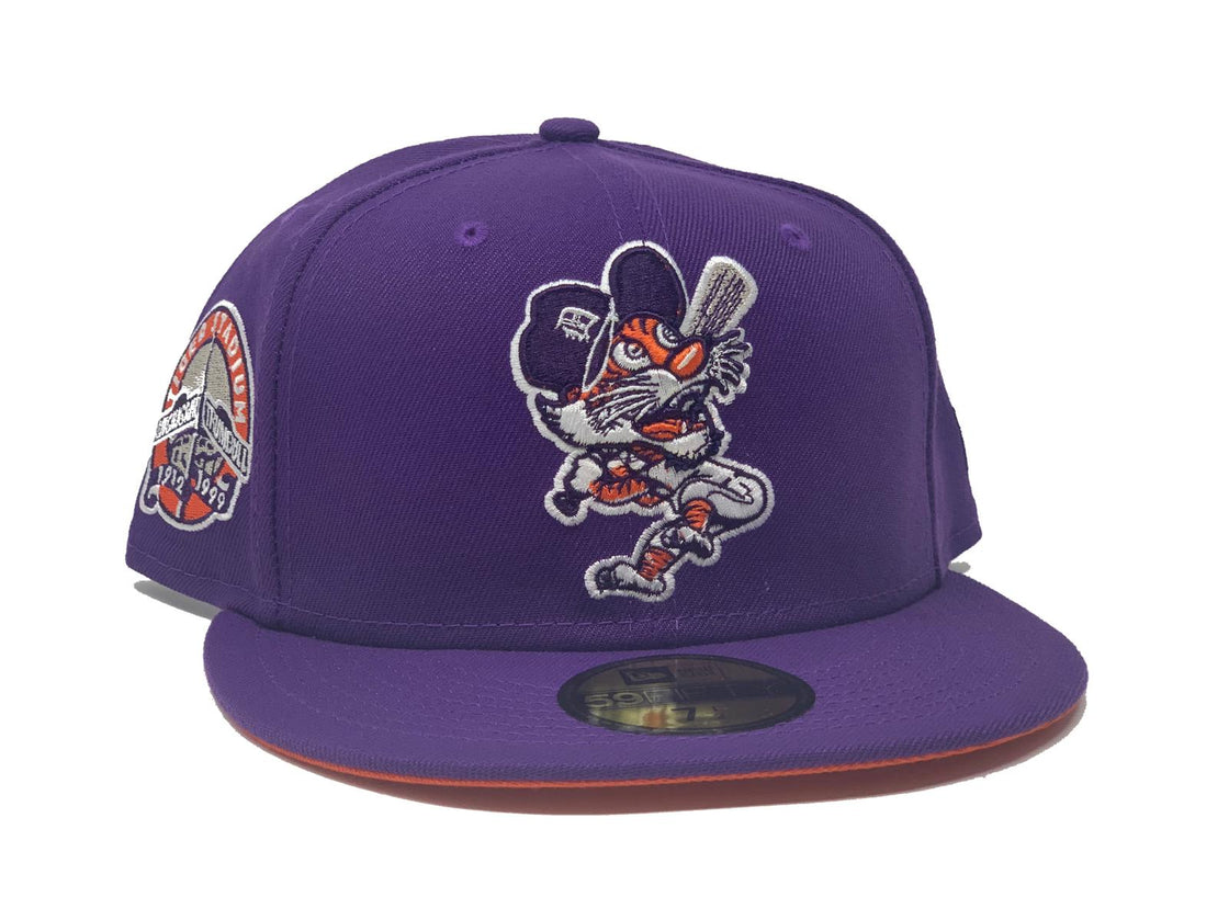 Deep Purple Detroit Tigers Custom 59fifty New Era Fitted Hat