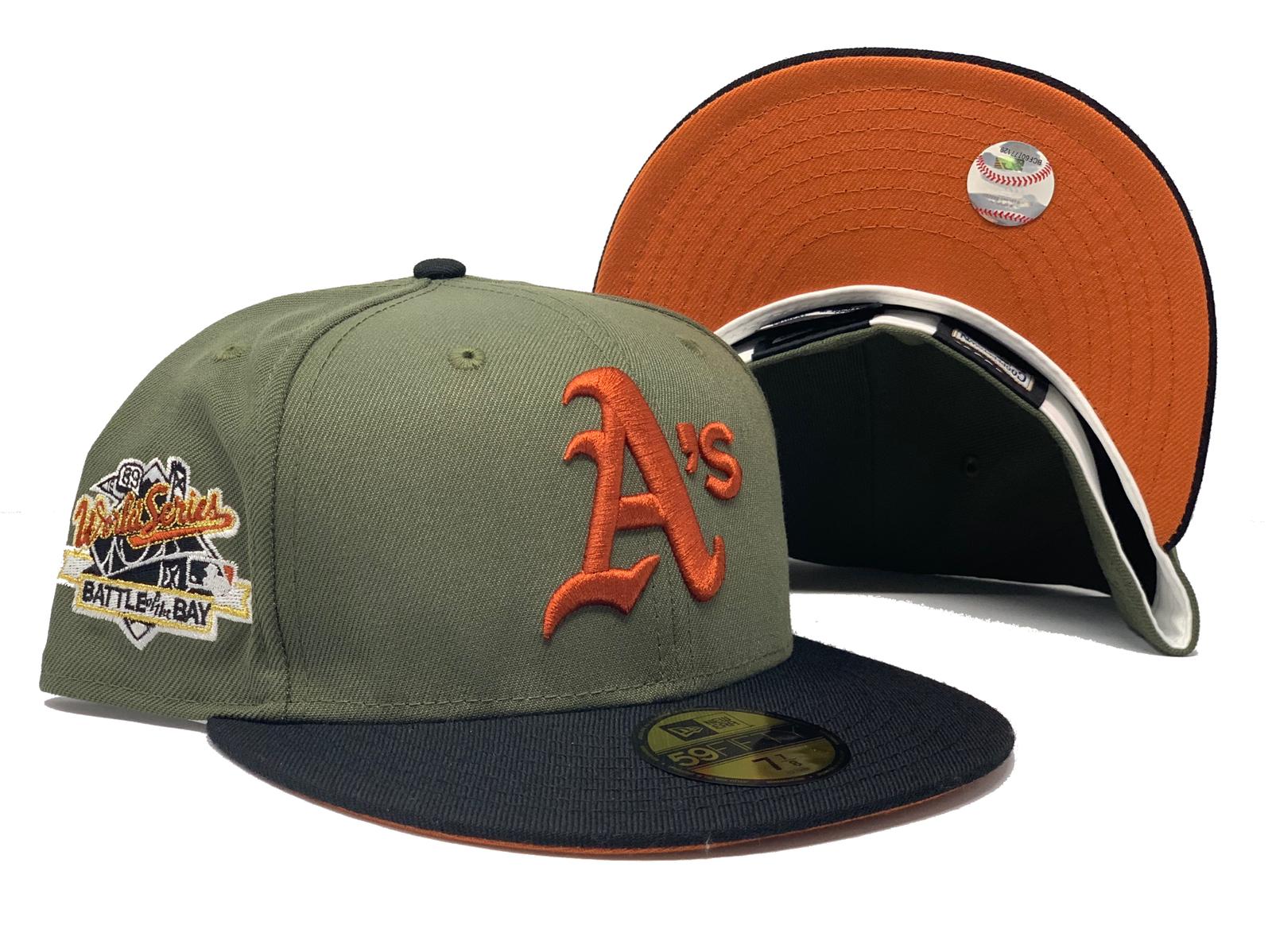 New Era SP Exclusive Rust Oakland A's 59FIFTY Mens Fitted Hat (Orange)