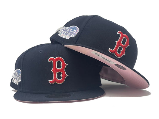 Boston Red Sox 2004 World Series Pink Brim New Era Fitted Hat