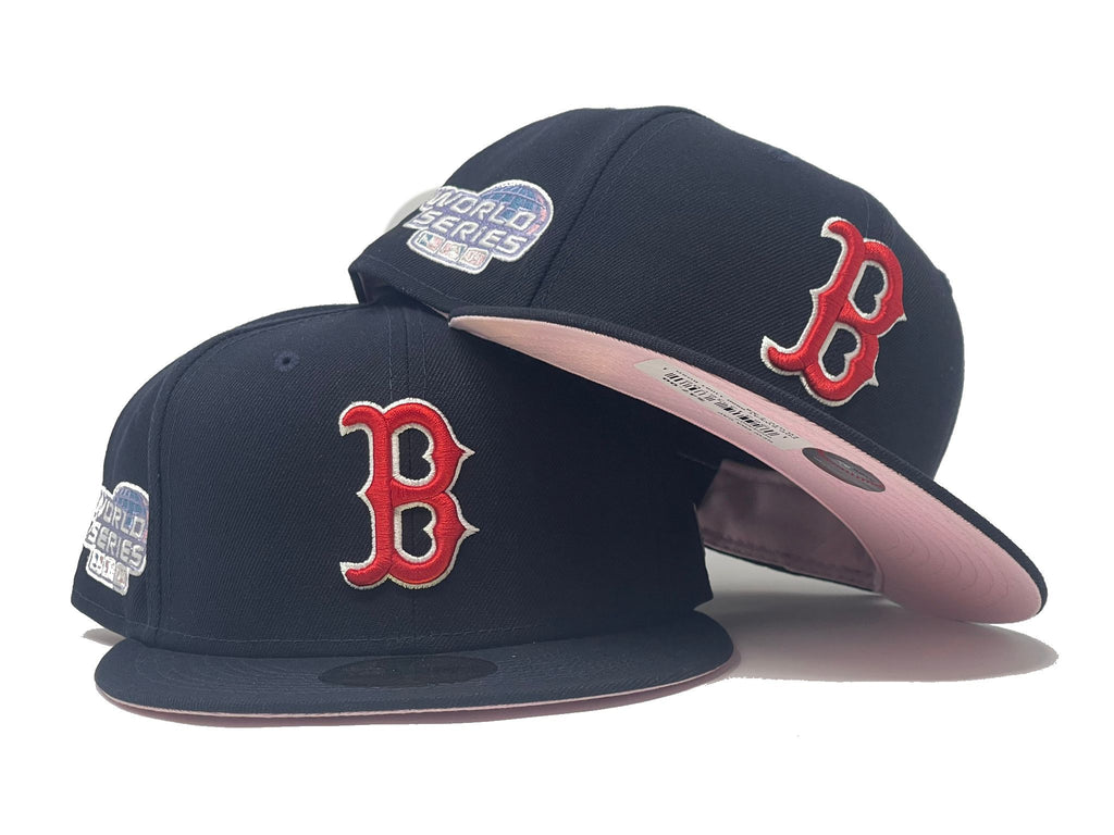 Boston Red Sox 2004 World Series Pink Brim New Era Fitted Hat