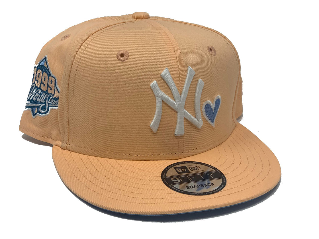 Peach New York Yankees 1999 World Series New Era Snapback Hat