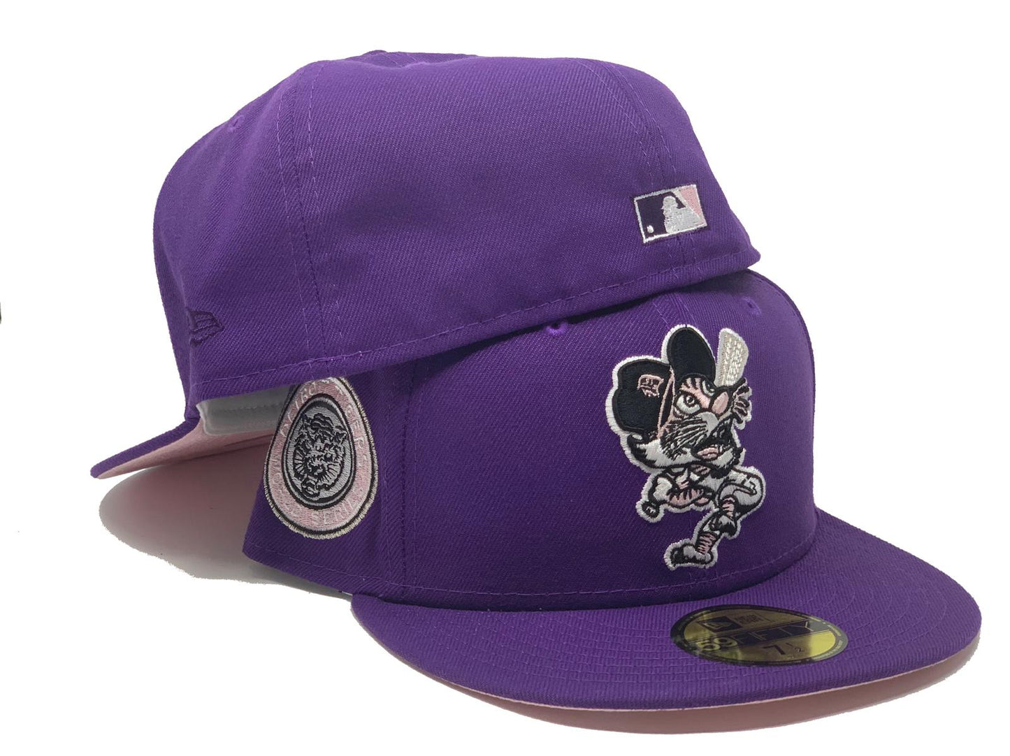 Purple Detroit Tigers 1968 World Series Custom New Era Fitted Hat