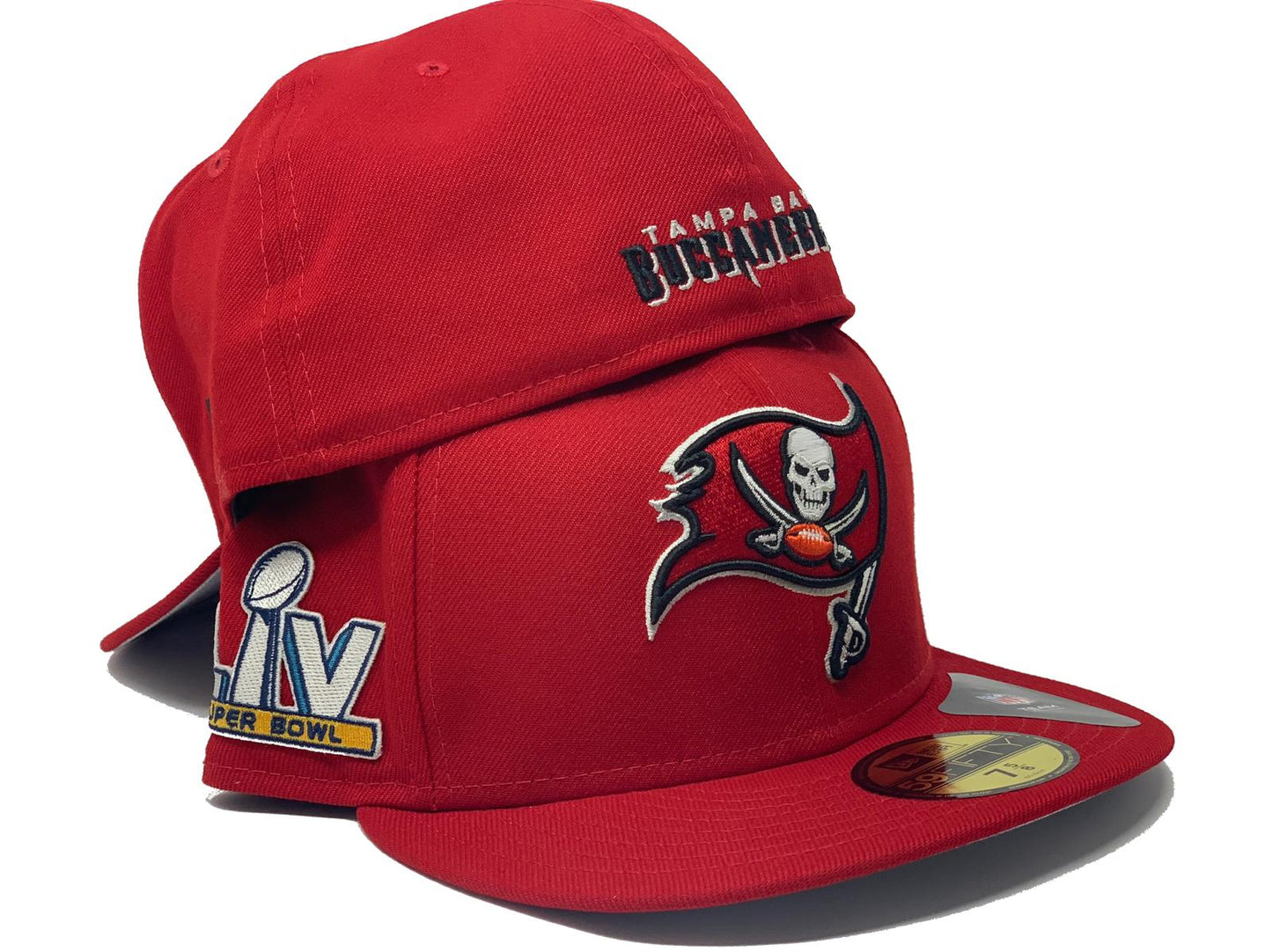 TAMPA BAY BUCCANEERS 55TH SUPER BOWL RED NEW ERA FITTED HAT