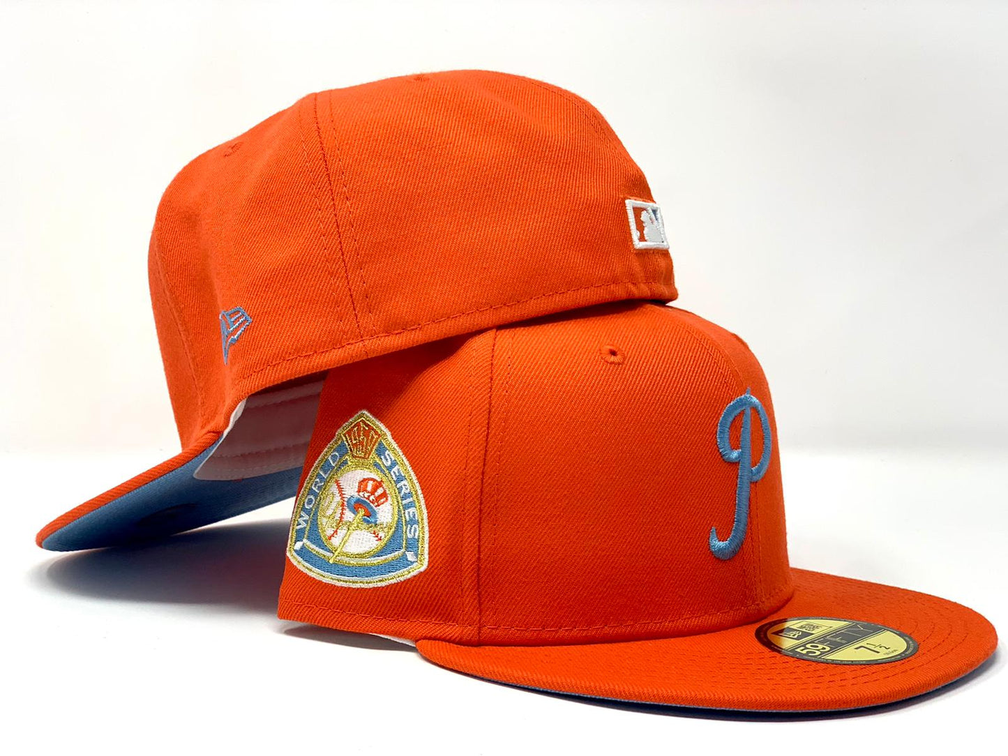 PHILADELPHIA PHILLIES 1950 WORLD SERIES ORANGE ICY BRIM NEW ERA CAP