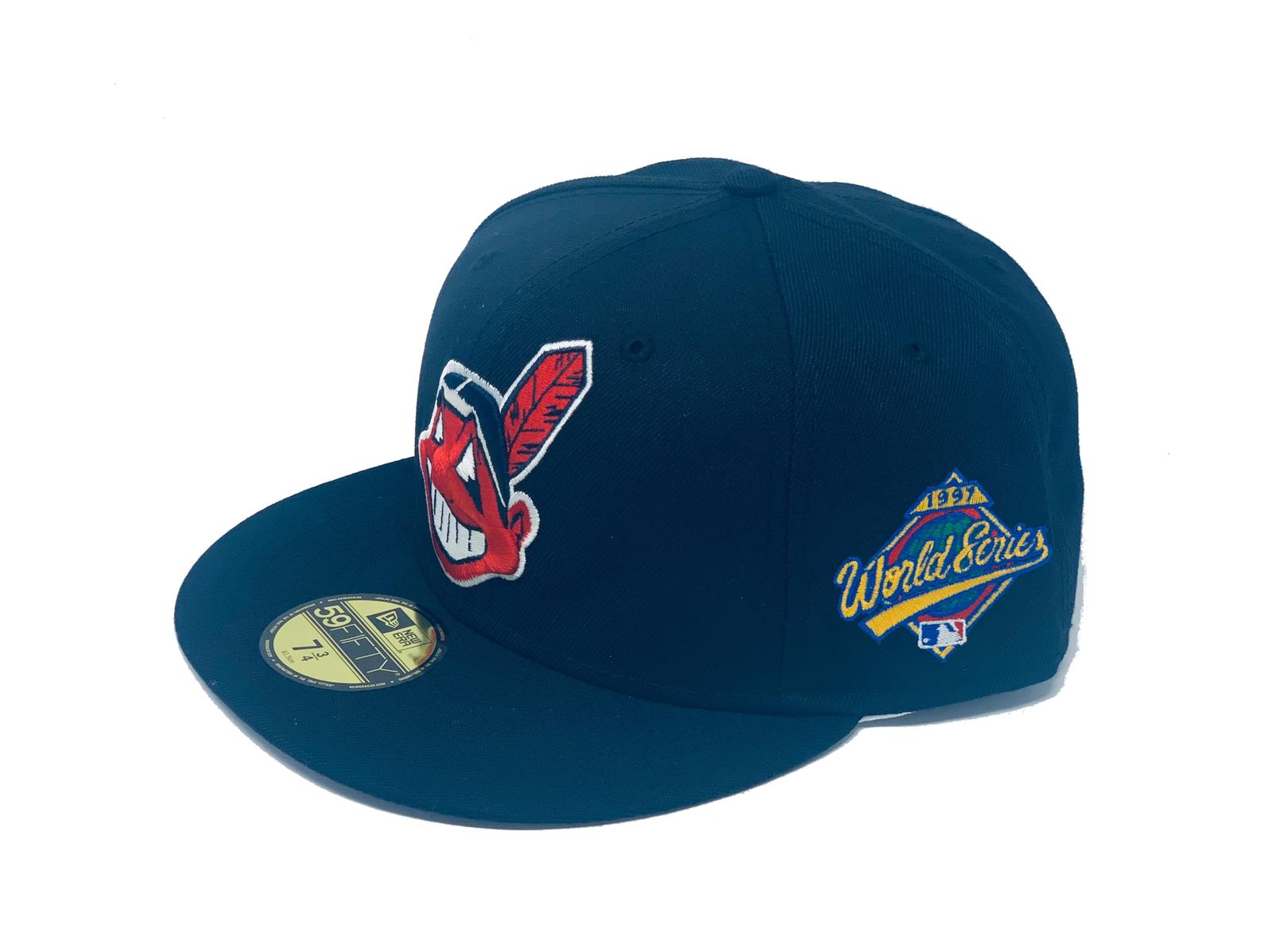Cleveland Indians 1997 American League Champions Clubhouse World Series hat.
