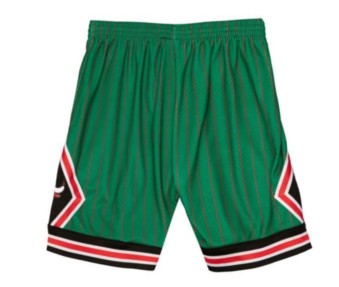 Swingman Chicago Bulls Green Pinstripe 1995 Shorts