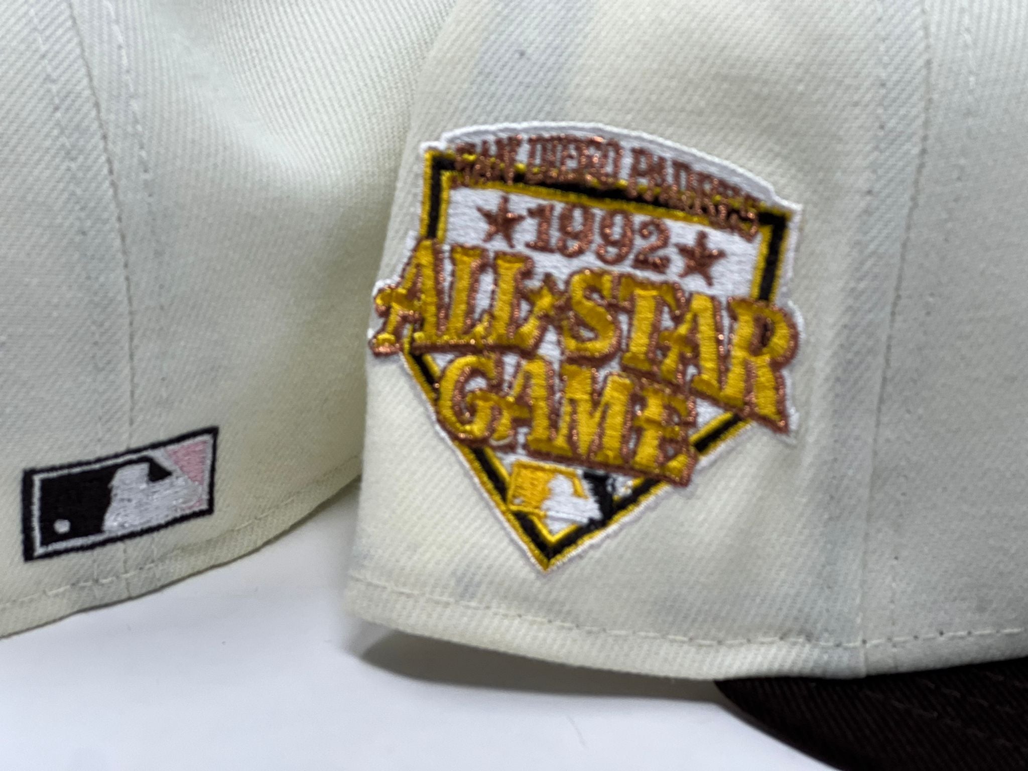 Sky Blue San Diego Padres Pink Bottom 1992 All Star Game Side Patch New Era 59FIFTY Fitted 71/2