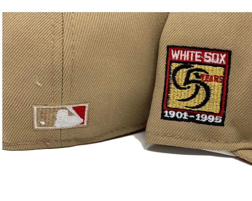 New Era Chicago White Sox 95th Anniversary Patch Fitted Hat Mocha
