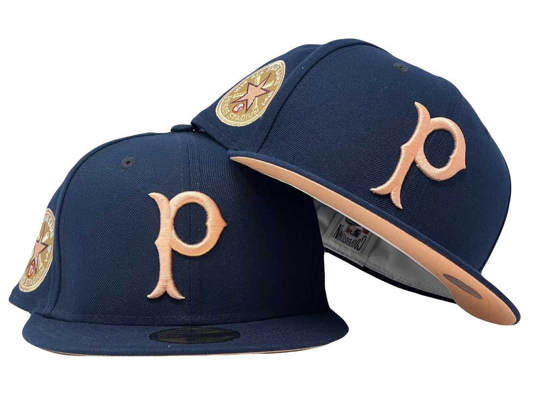 PITTSBURGH PIRATES 1941 ALL STAR GAME NAVY PEACH BRIM NEW ERA FITTED HAT