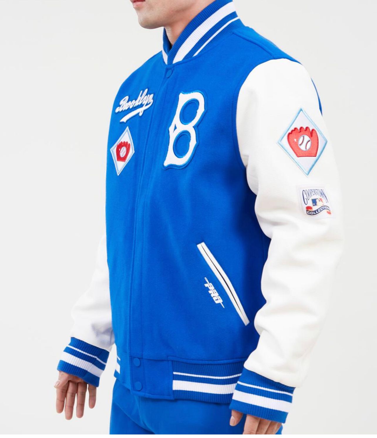 Saucezhan Us Brookly Dodgers Baseball Uniformt Winter Jacket Men