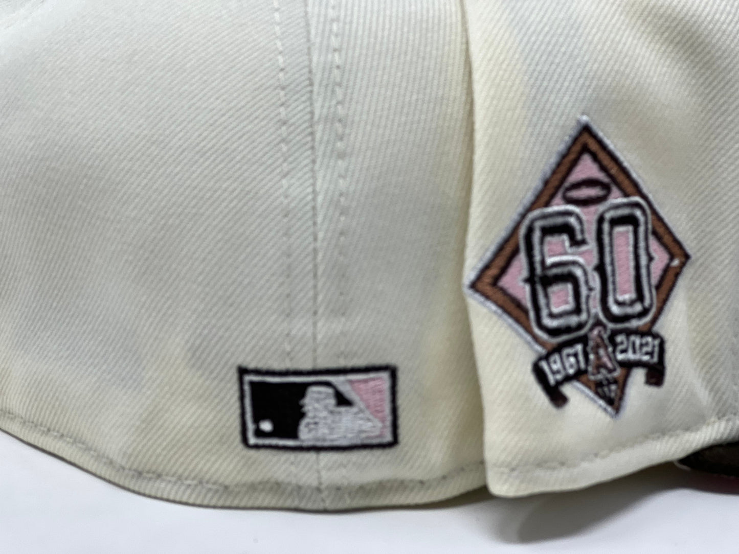 ANAHIEM ANGELS 60TH ANNIVERSARY "NEAPOLITAN ICE CREAM " PACK PINK BRIM NEW ERA FITTED HAT