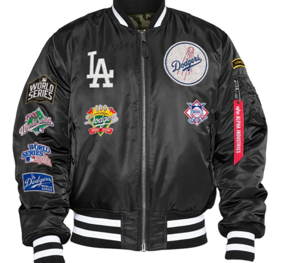Los Angeles Dodgers Alpha Industries M-1 Reversible Bomber Jackets
