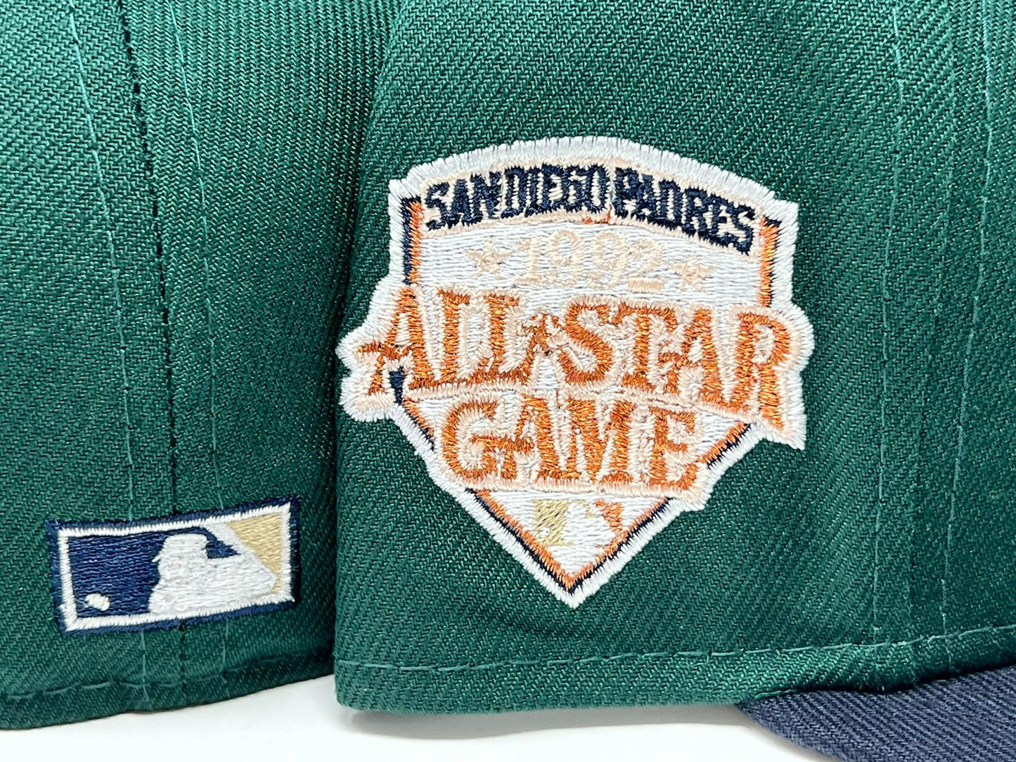SAN DIEGO PADRES 1992 ALL STAR GAME " GREEN DOME" TOAST BRIM NEW ERA FITTED HAT