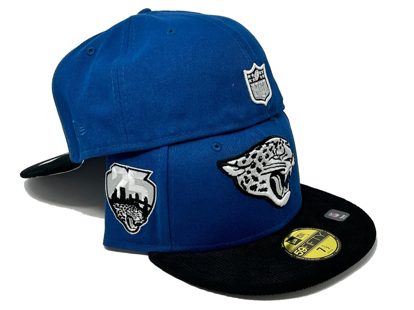 Jacksonville Jaguars 25th Anniversary "NFL COLLECTION" Gray Brim New Era Fitted Hat