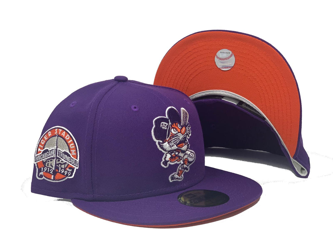 Deep Purple Detroit Tigers Custom 59fifty New Era Fitted Hat