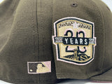 HOUSTON ASTROS 20TH ANNIVERSARY DARK MOCHA BROWN PINK BRIM NEW ERA FITTED HAT