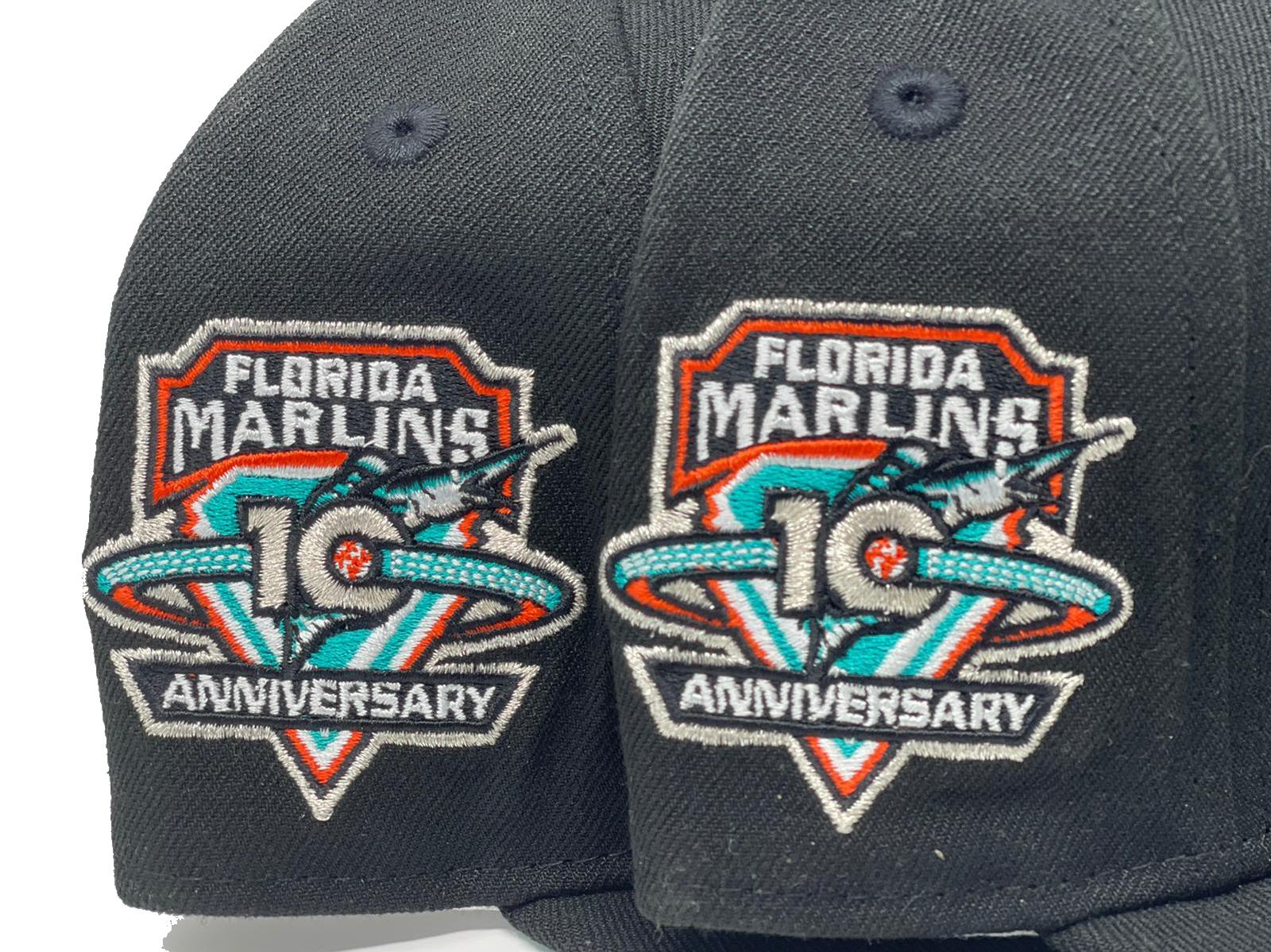 New Era Marlins Black 10th Anniv GrUV