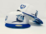 TAMPA BAY 20TH SEASONS " OCEAN-CLOUD COLLECTION" ICY BRIM NEW ERA FITTED HAT