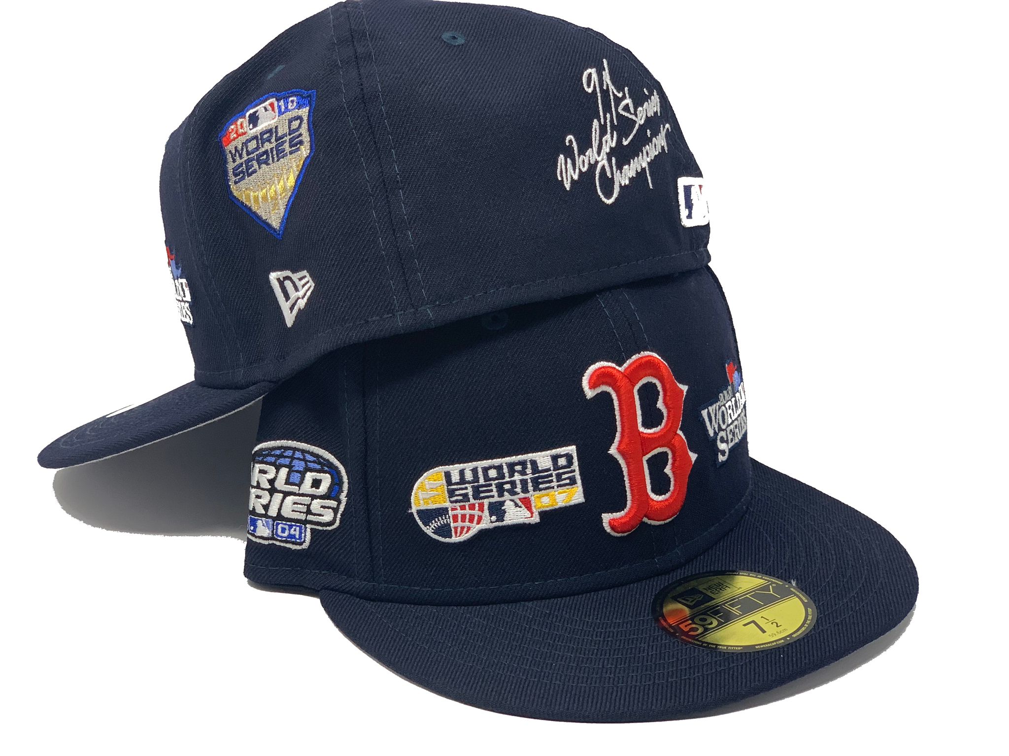 Boston Red Sox baseball American League script Champions hat cap