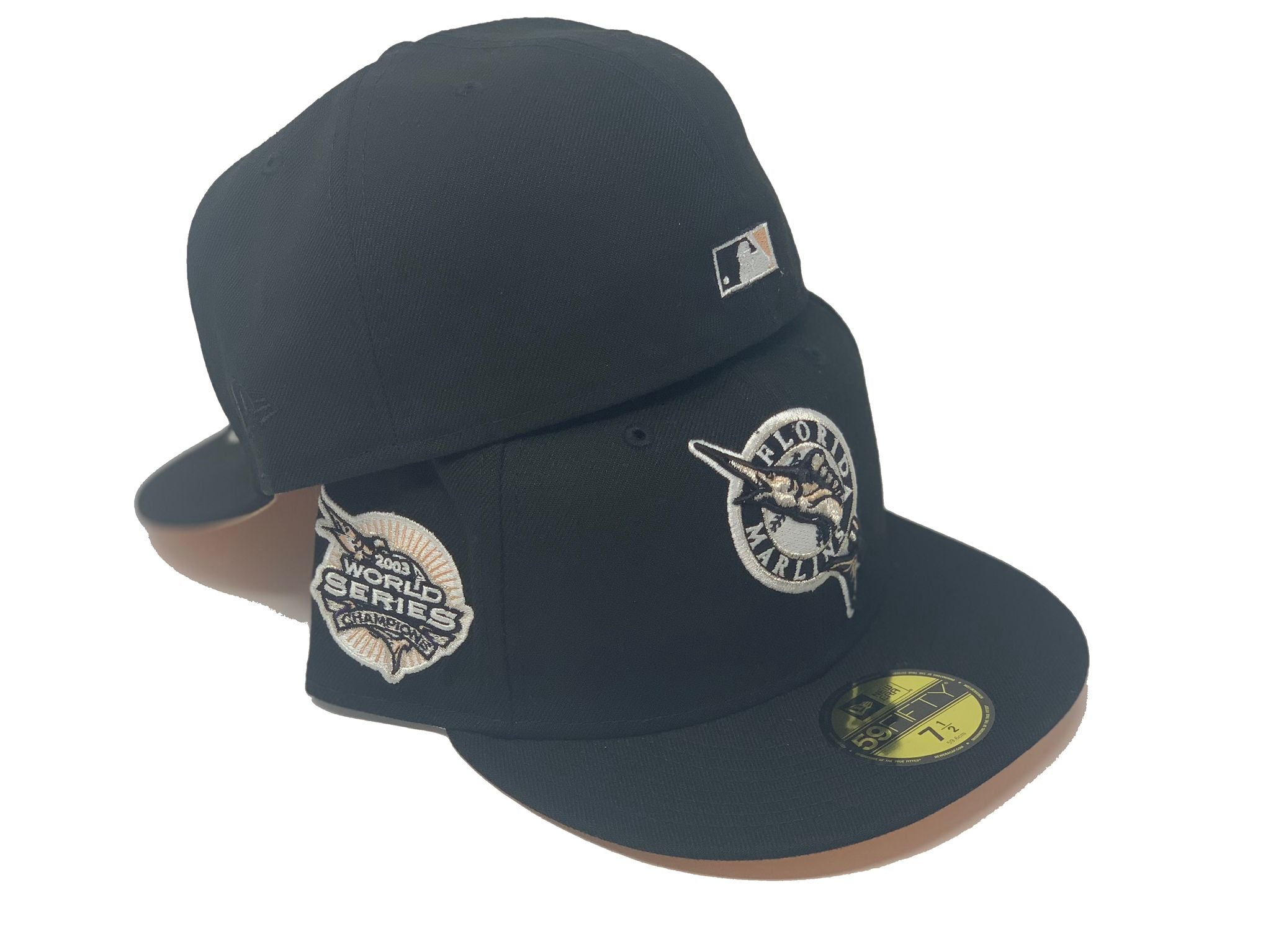 11783655] New Era Florida Marlins World Series Black Wool 59FIFTY Fit –  Lace Up NYC