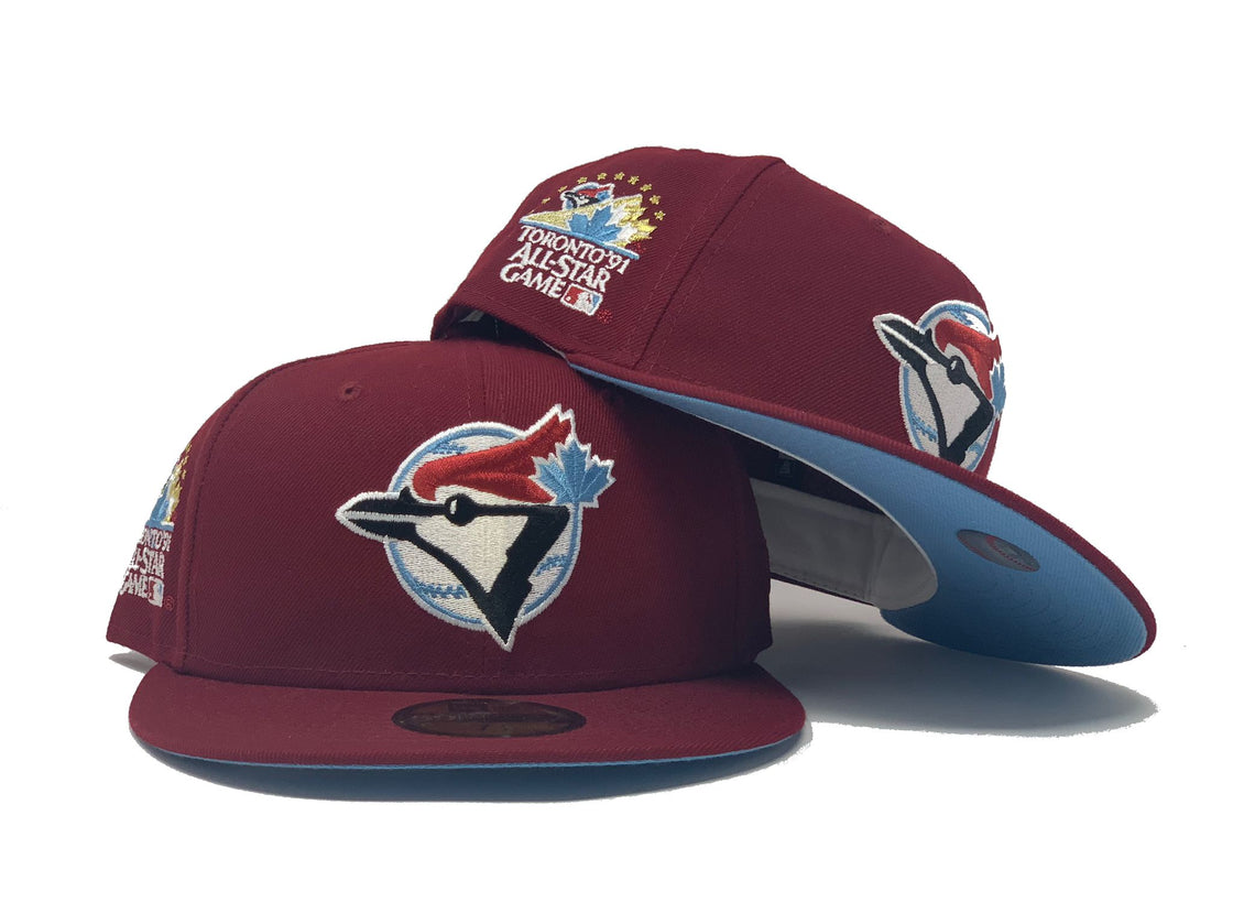 Burgundy Toronto Blue Jays 1991 All Star Game New Era Fitted Hat