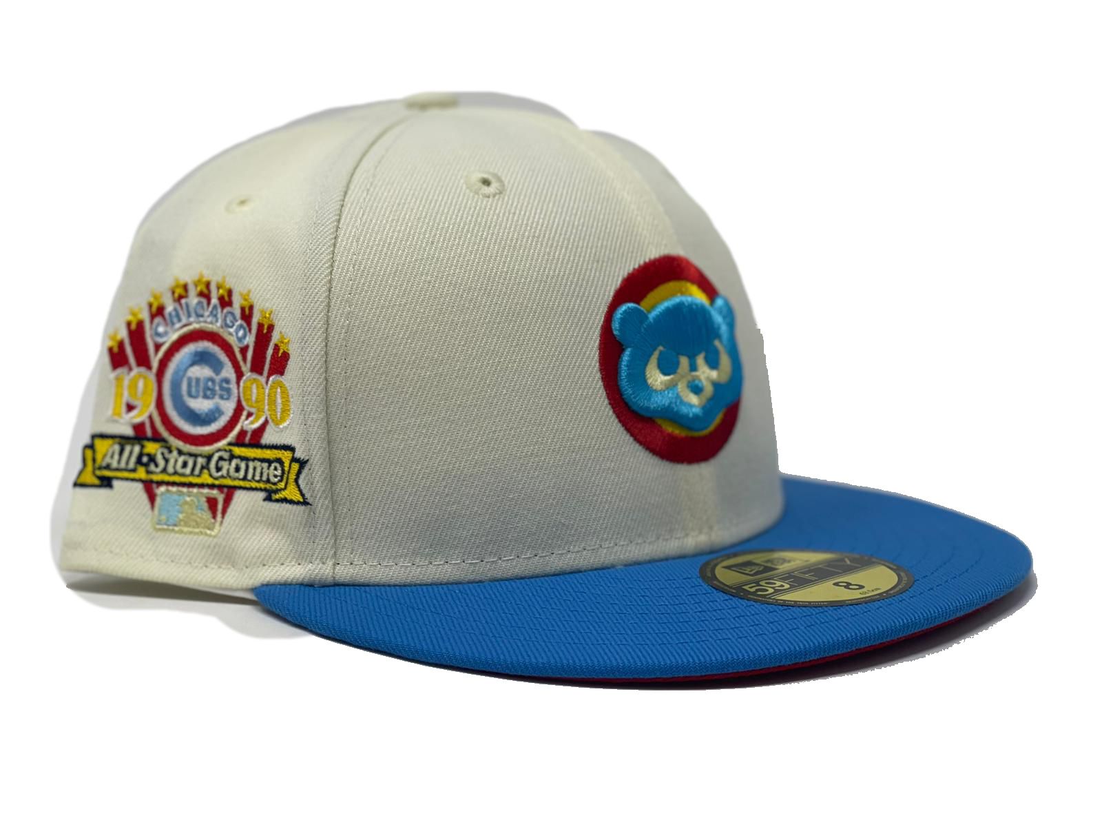 7 3/8 Chicago Cubs Two Tone Chrome Red Icey Grey 59fifty