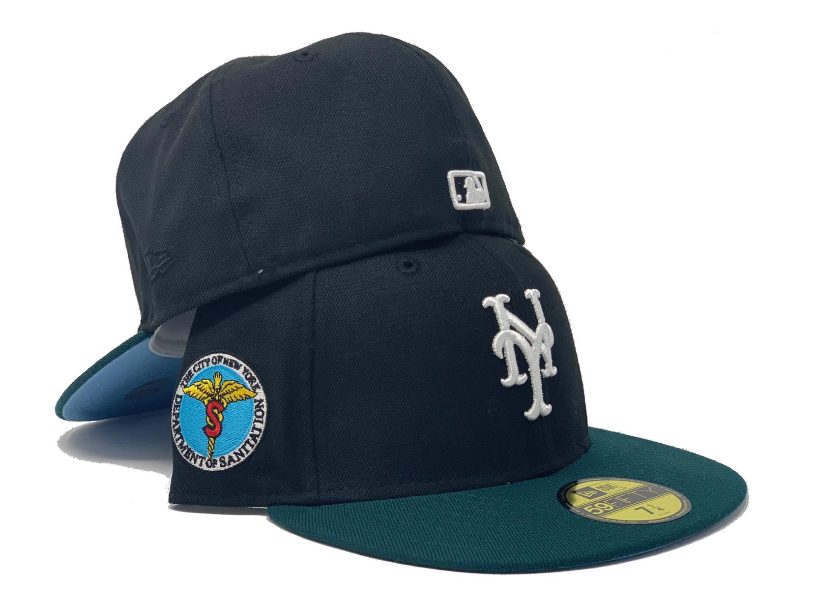 New York Mets Dept. Of Sanitation Black Icy Brim New Era Fitted Hat –  Sports World 165