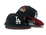 Black Los Angeles Dodgers Plam Tree 59fifty New Era Fitted Hat