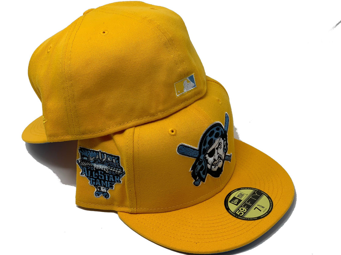 Yellow Pittsburgh Pirates 2006 All Star Game Custom New Era Fitted