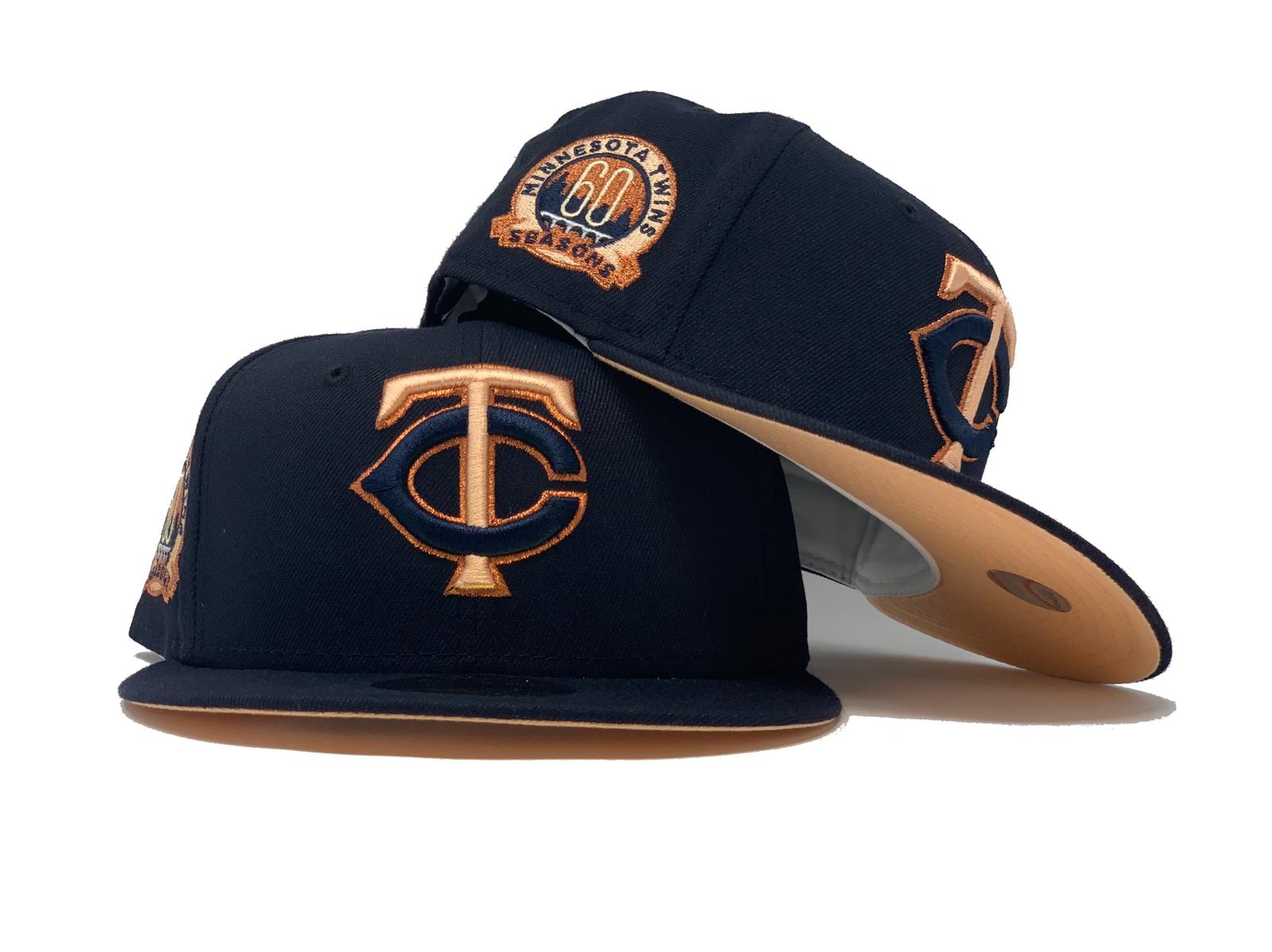 Minnesota Twins 60th Anniversary Navy Cement 59Fifty Fitted Hat by MLB x New  Era