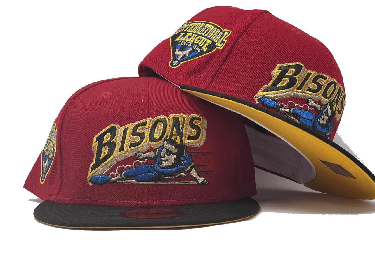 New Era Buffalo Bisons Royal & Cream Trucker Hat