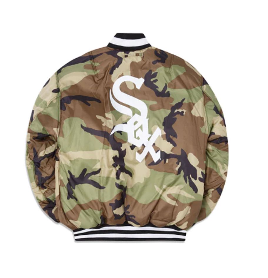 CHICAGO WHITE SOX ALPHA INDUSTRIES MA-1 REVERSIBLE BOMBER JACKET