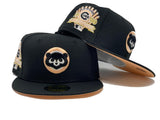 CHICAGO CUBS 1990 ALL STAR GAME BLACK PEACH BRIM NEW ERA FITTED HAT