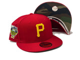 PITTSBURGH PIRATES 2006 ALL STAR GAME RED CAMO BRIM NEW ERA FITTED HAT