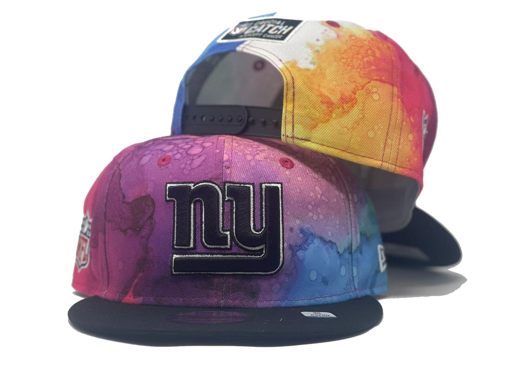 NEW YORK GIANTS CRUCIAL CATCH INTERCEPT CANCER NEW ERA SNAPBACK HAT