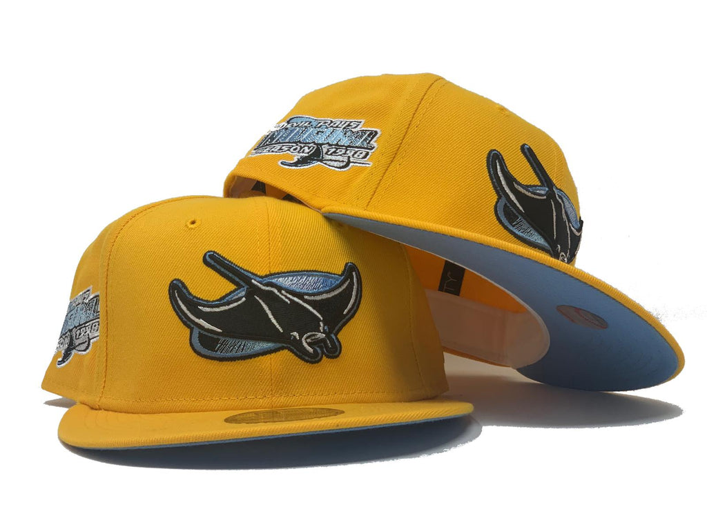 Taxi Yellow Tampa Bay Devil Rays 1998 Inaugural Season Fitted Hat