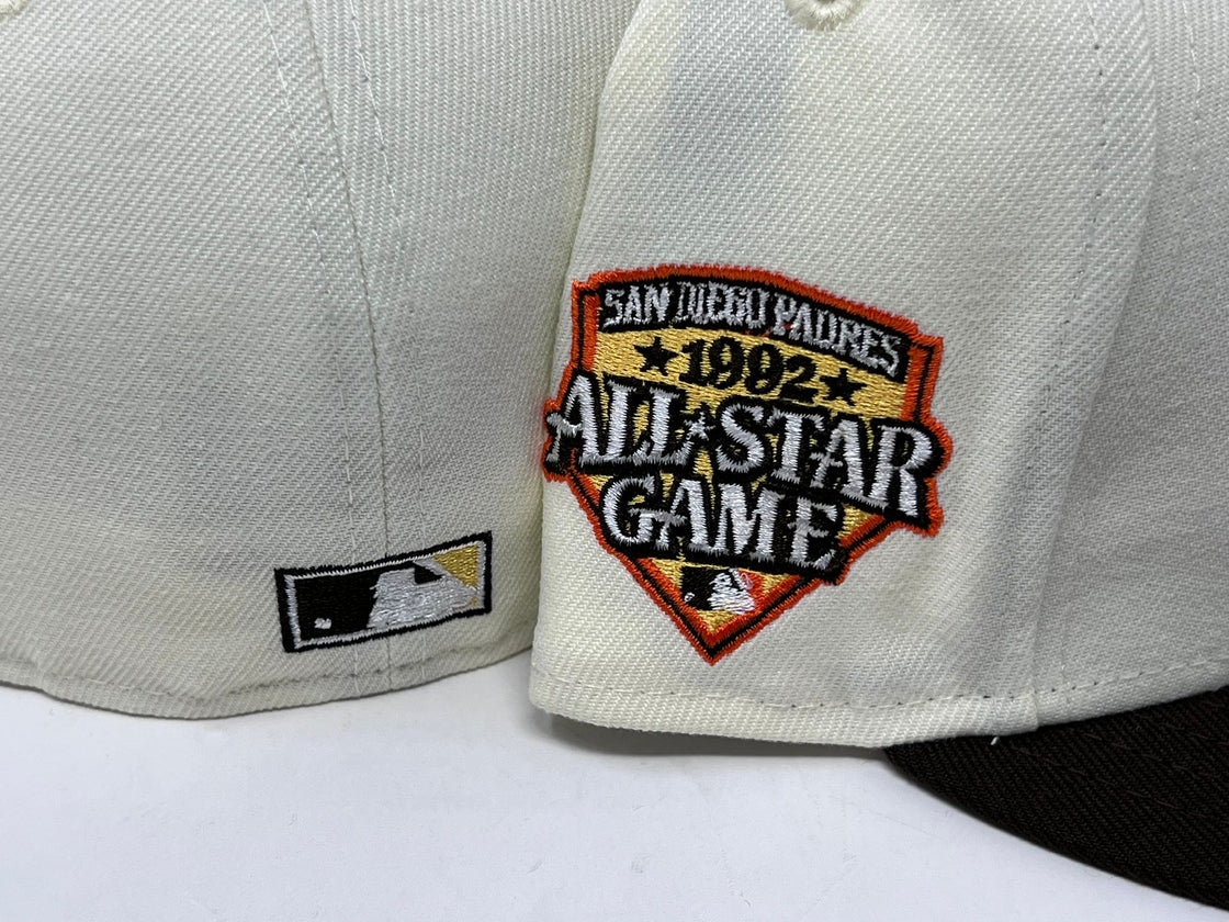 SAN DIEGO PADRES 1992 ALL STAR GAME YELLOW BRIM NEW ERA FITTED HAT