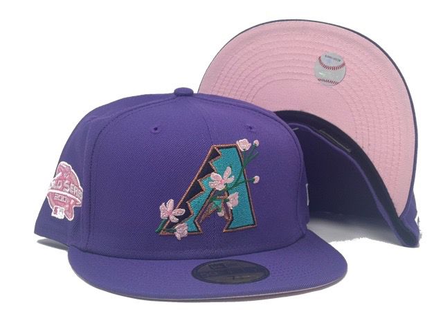 Arizona Diamondbacks 2001 World Series Side Patch Bloom 59Fifty New Era Fitted hat