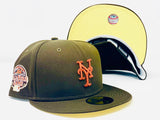 NEW YORK METS 2013 ALL STAR GAME WALNUT "BANANA PUDDING" COLORWAYS NEW ERA FITTED HAT