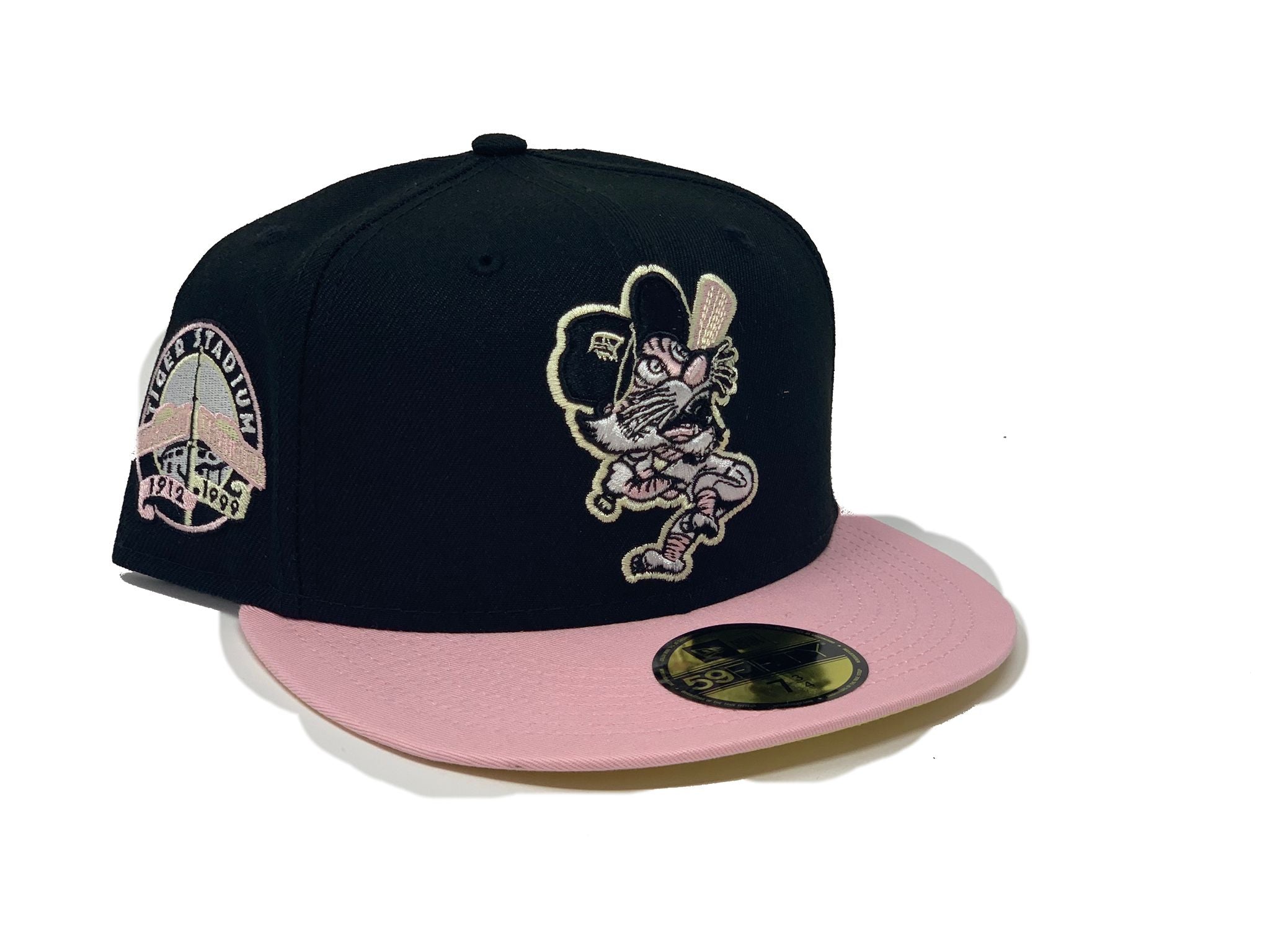 Brown Detroit Tigers Pink Bottom Tiger Stadium Side Patch New Era 59Fifty  Fitted