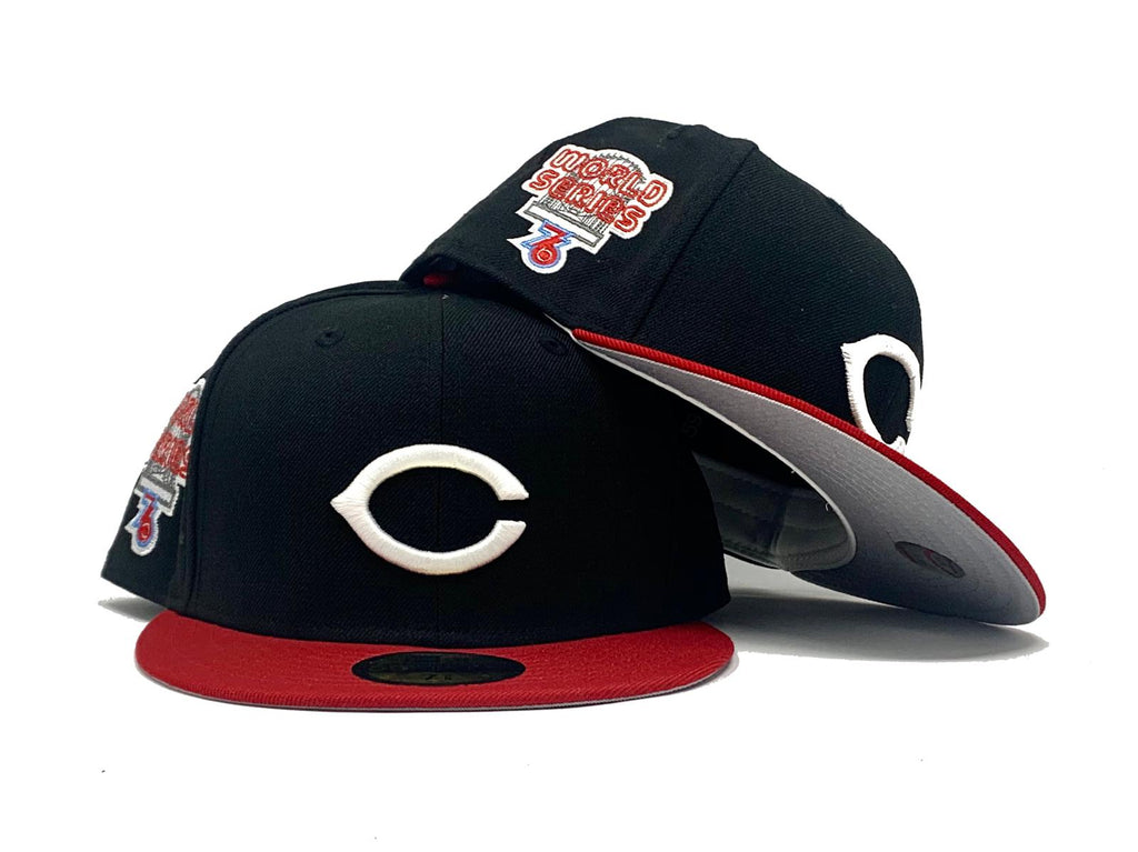 CINCINNATI REDS 1976 WORLD SERIES GRAY BRIM NEW ERA FITTED HAT